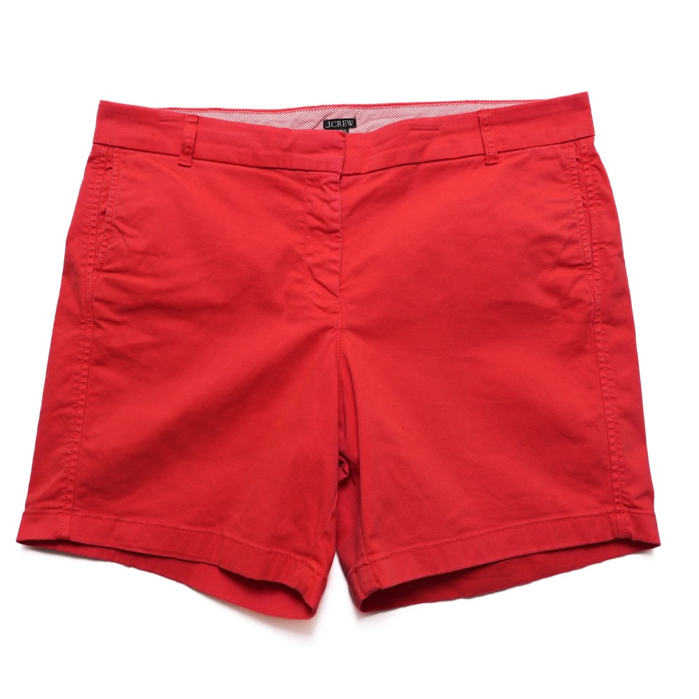 J. Crew Factory Red Women's Chino Shorts
